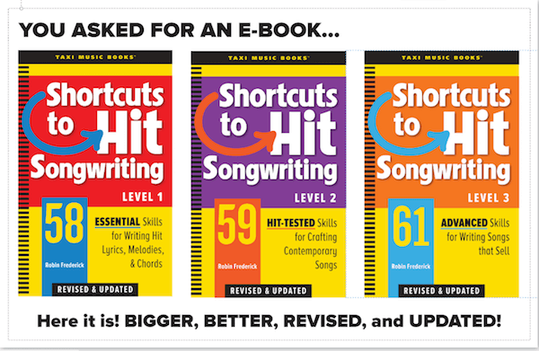 Shortcuts to Hit Songwriting Revised and Updated at Amazon now.